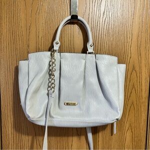 Jessica Simpson Women's Grey Top-Handle Shoulder Tote with Gold Accent Crossbody